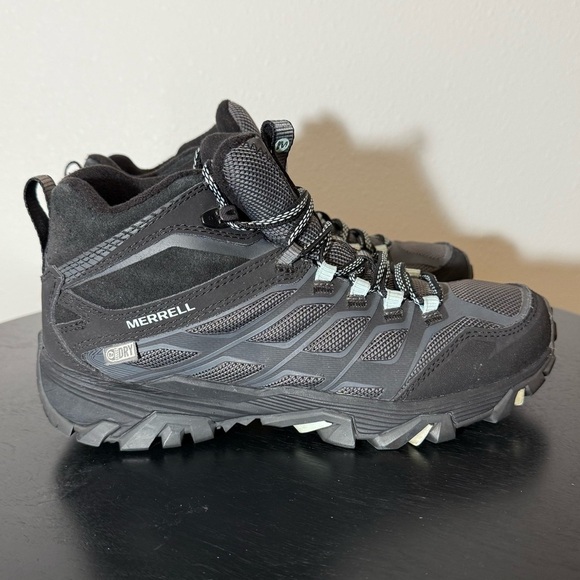 Merrill Warm Moab Grey Hiking Boots Women’s Size 6.5 - Picture 1 of 7
